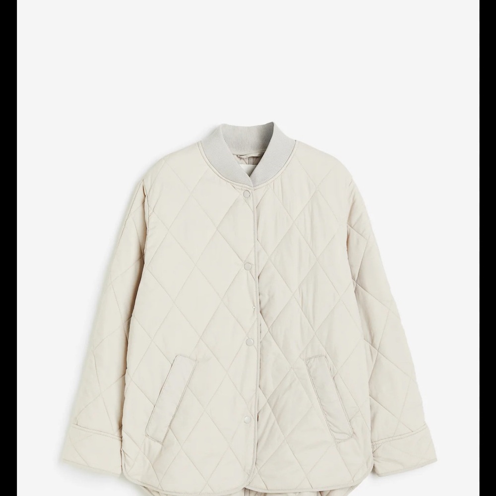 H&M - Quilted light taupe Jacket
